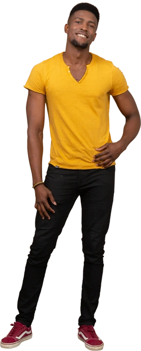 Man in casual clothes standing