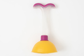 Colorful plunger for releasing stoppages from plugged drains