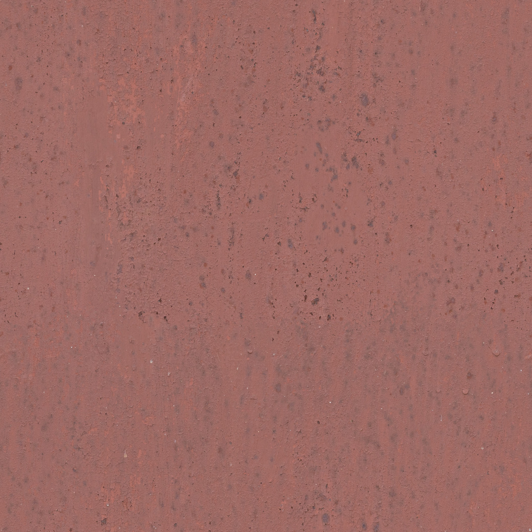 Concrete wall painted red
