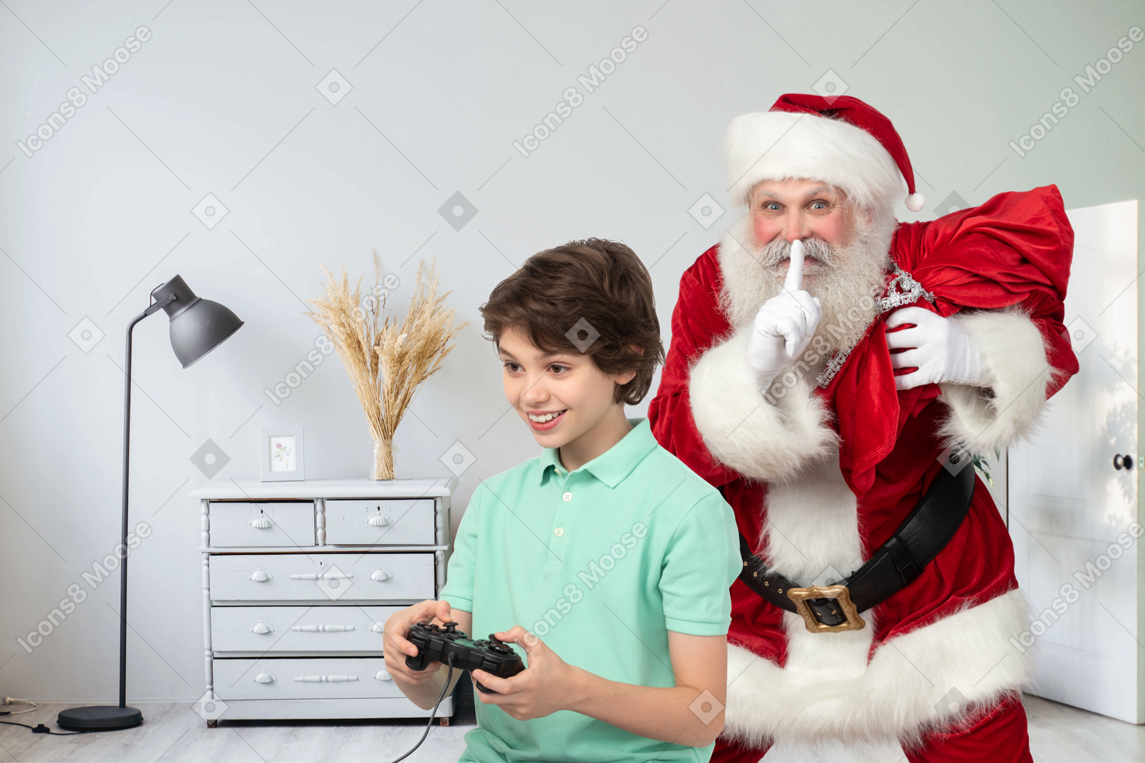 I heard that this boy didn't believe in santa