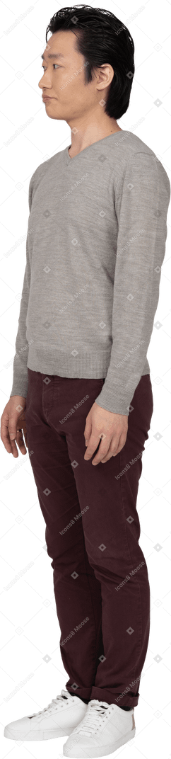 Man in casual clothes standing