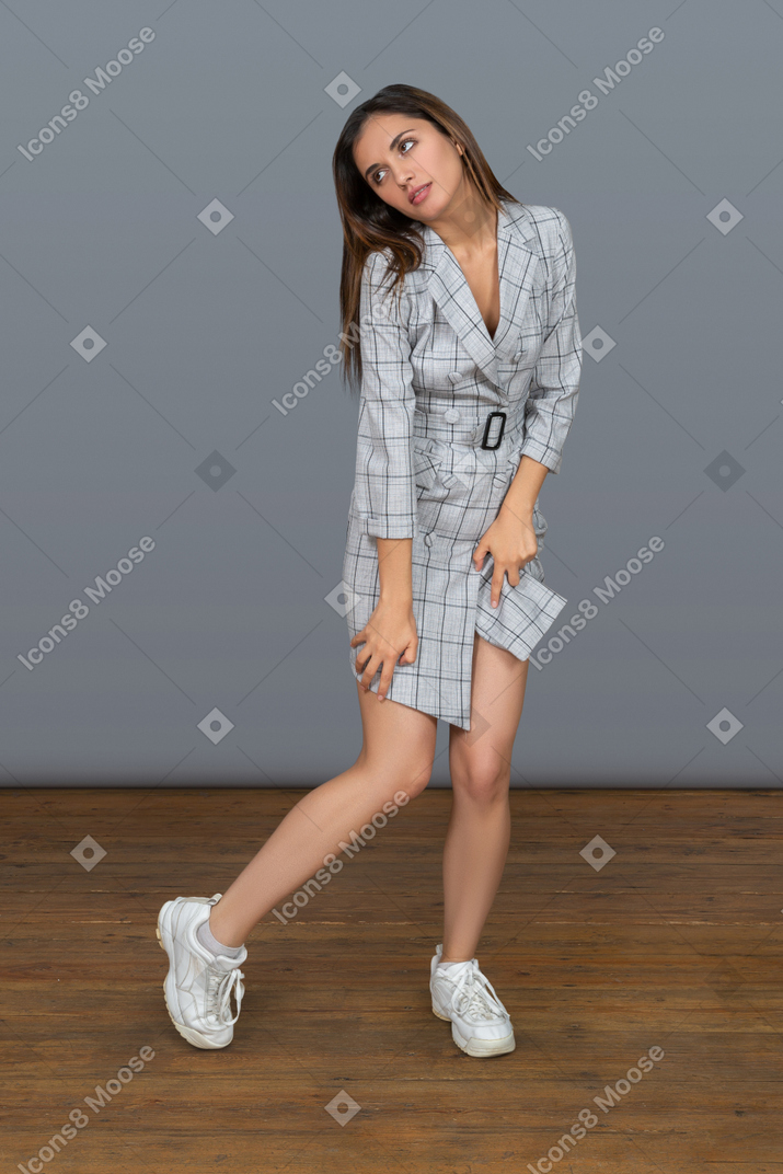 Sensual young woman posing