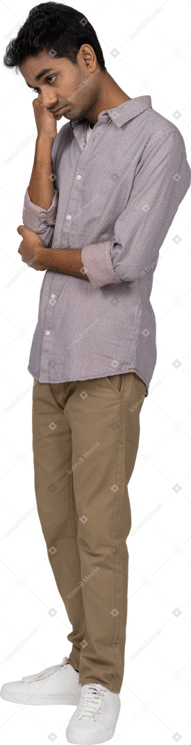 Man in casual clothes standing