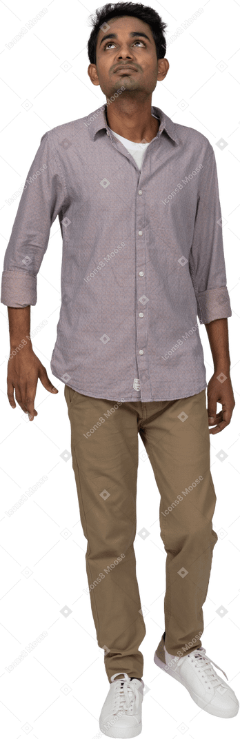 Man in casual clothes standing