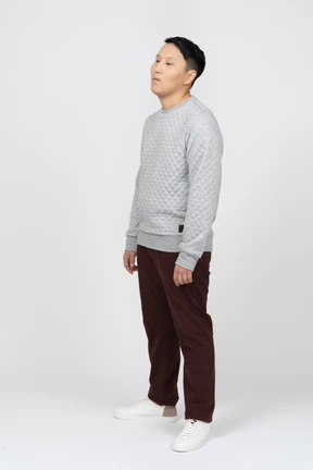 Man in casual clothes standing
