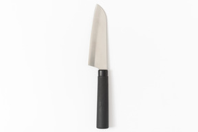 Kitchen knife with black handle