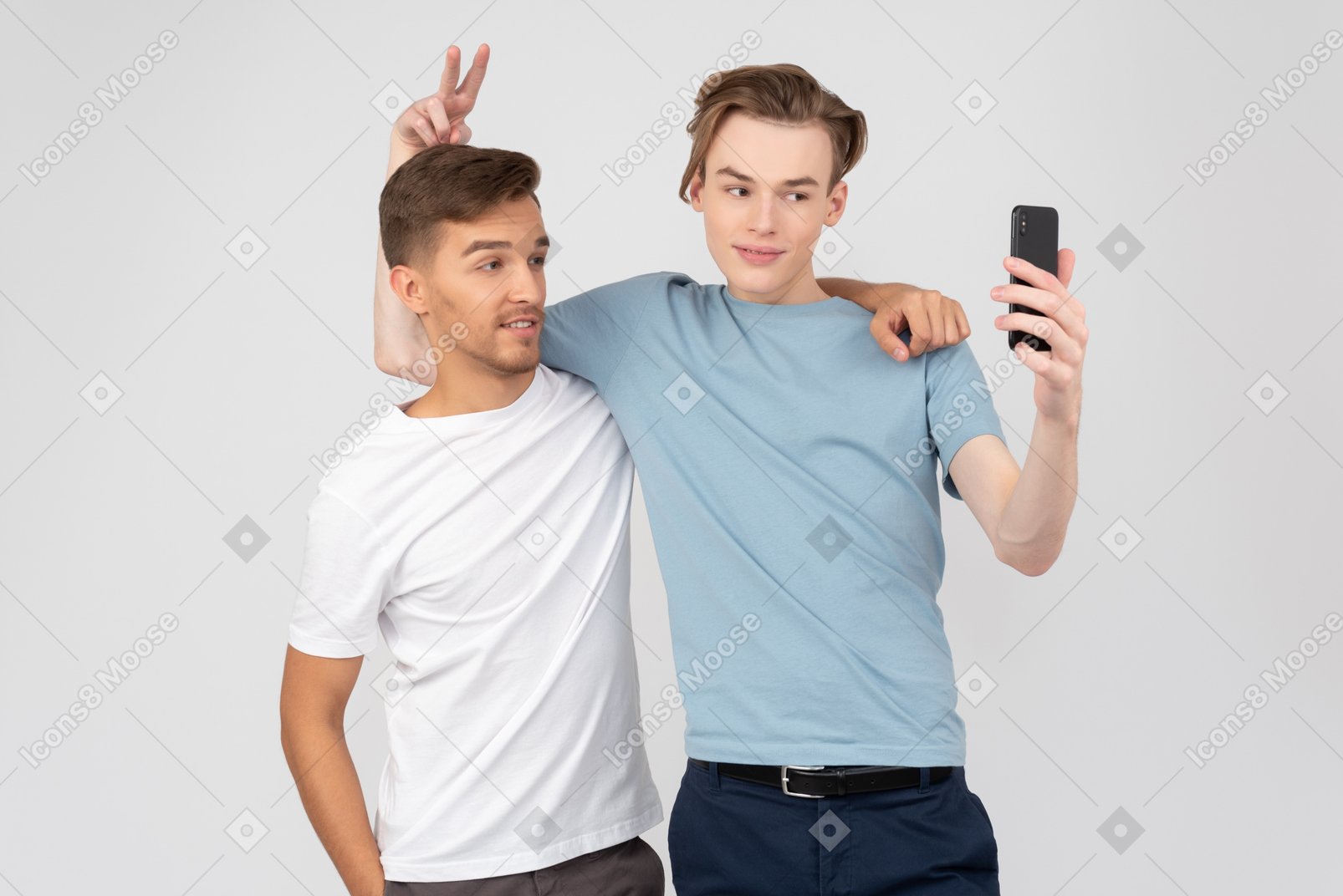Un selfie veloce insieme al mio fratello