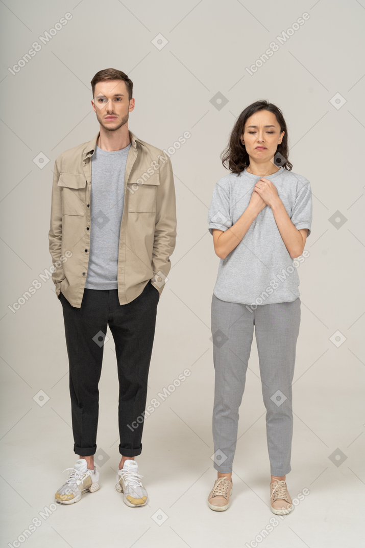Sad young couple