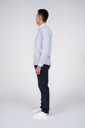 Man in casual clothes standing