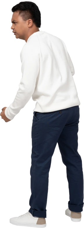 Man in casual clothes standing