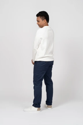 Man in casual clothes standing