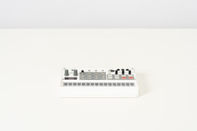 White fm synthesizer on a white background