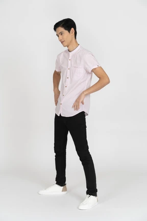 Man in casual clothes standing