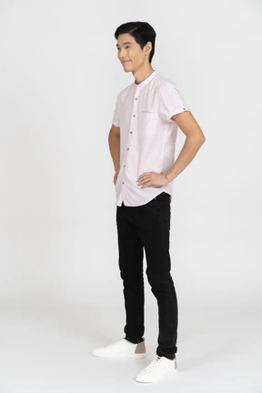 Man in casual clothes standing