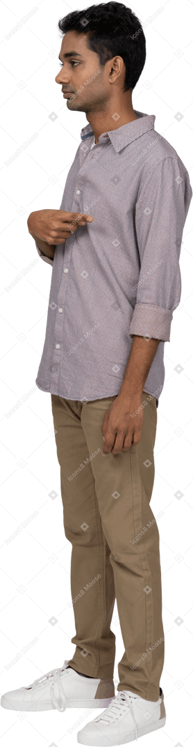 Man in casual clothes standing