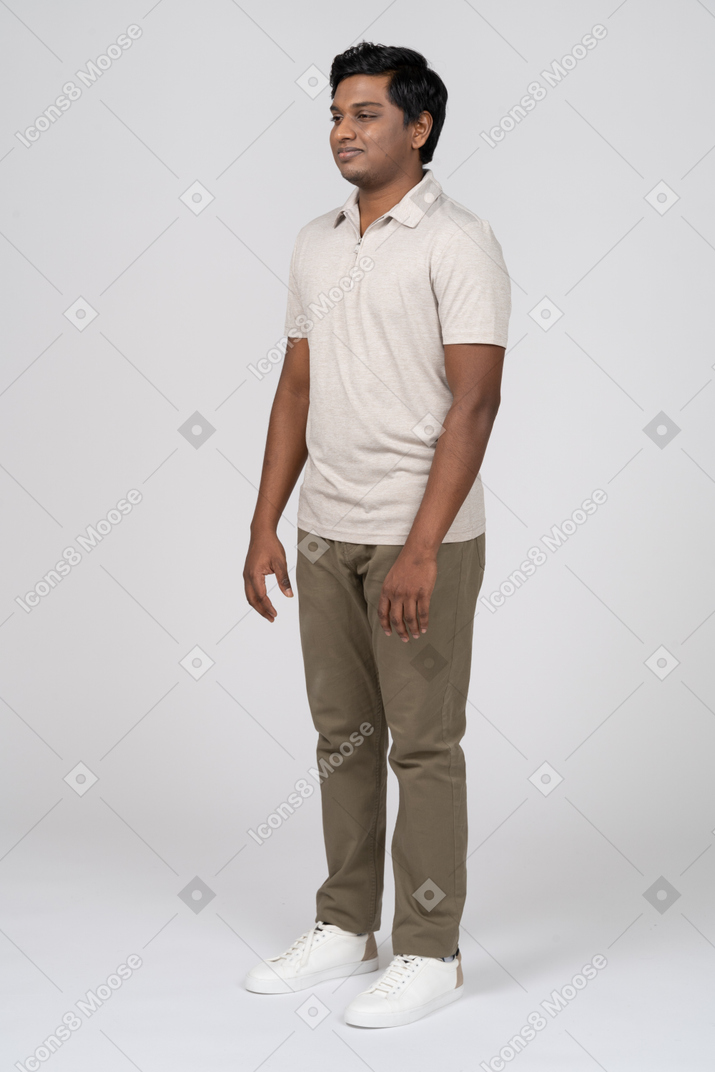 Man in casual clothes standing