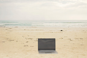 Blogueando en la playa