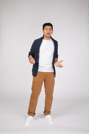 Man in casual clothes standing