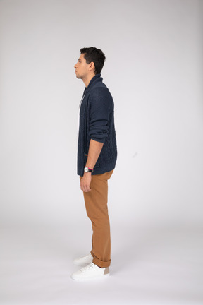 Man in casual clothes standing