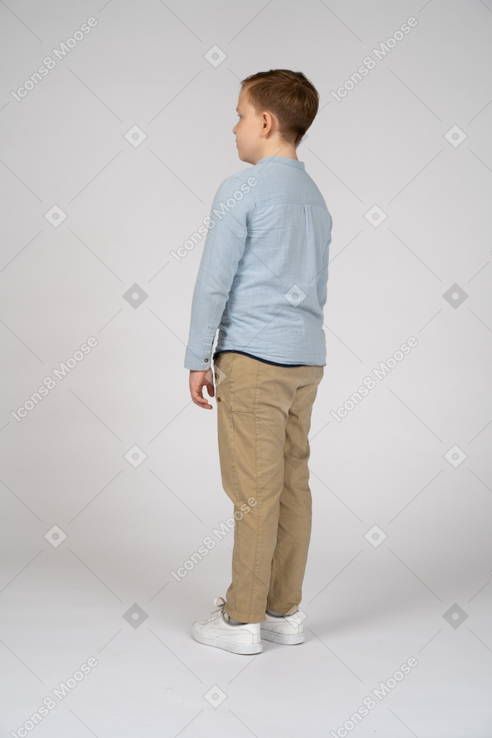 Back view of boy