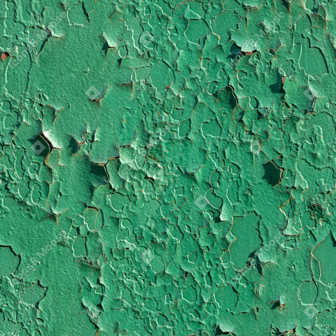 古い塗料で覆われた金属表面