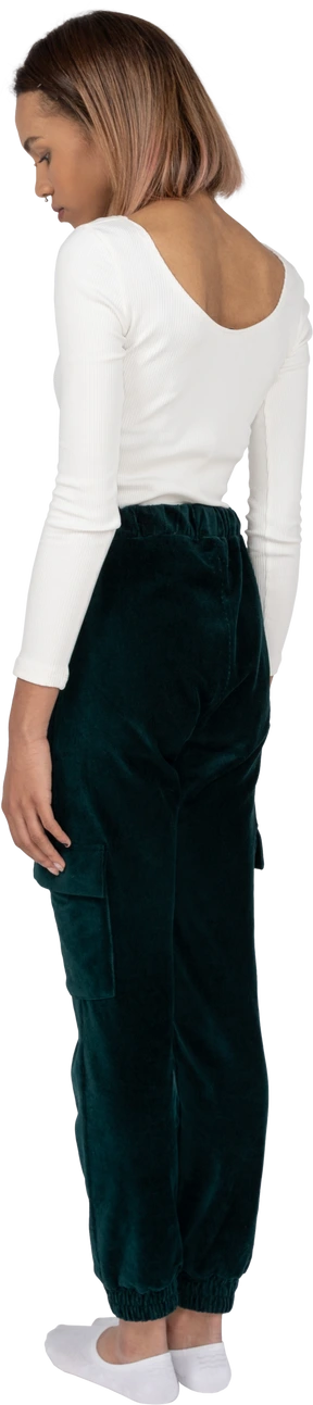 Woman in casual clothes standing