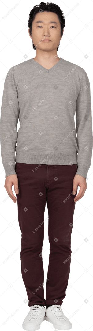 Man in casual clothes standing