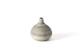 Grey swirl vase