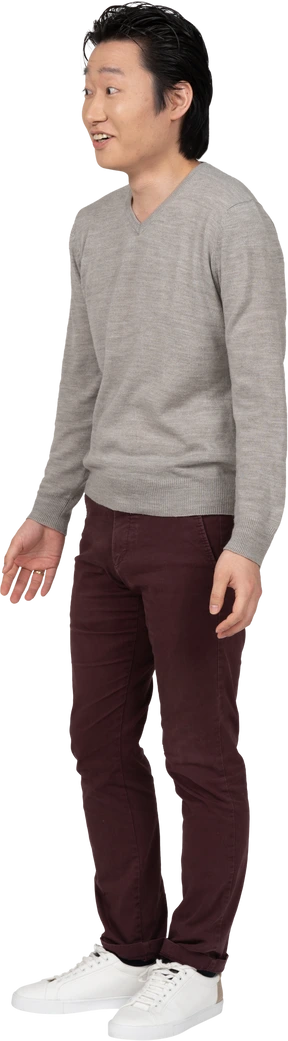 Man in casual clothes standing