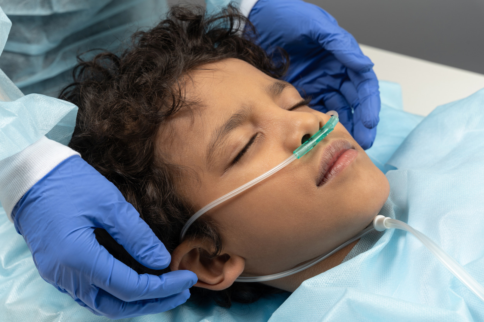 Child under anesthesia