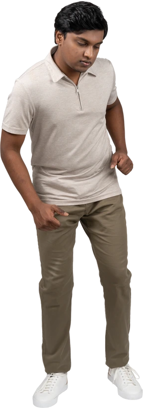 Man in casual clothes standing