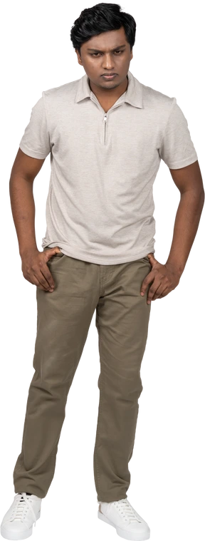 Man in casual clothes standing