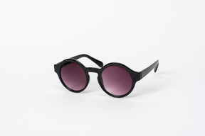 A pair of round shaped sunglasses