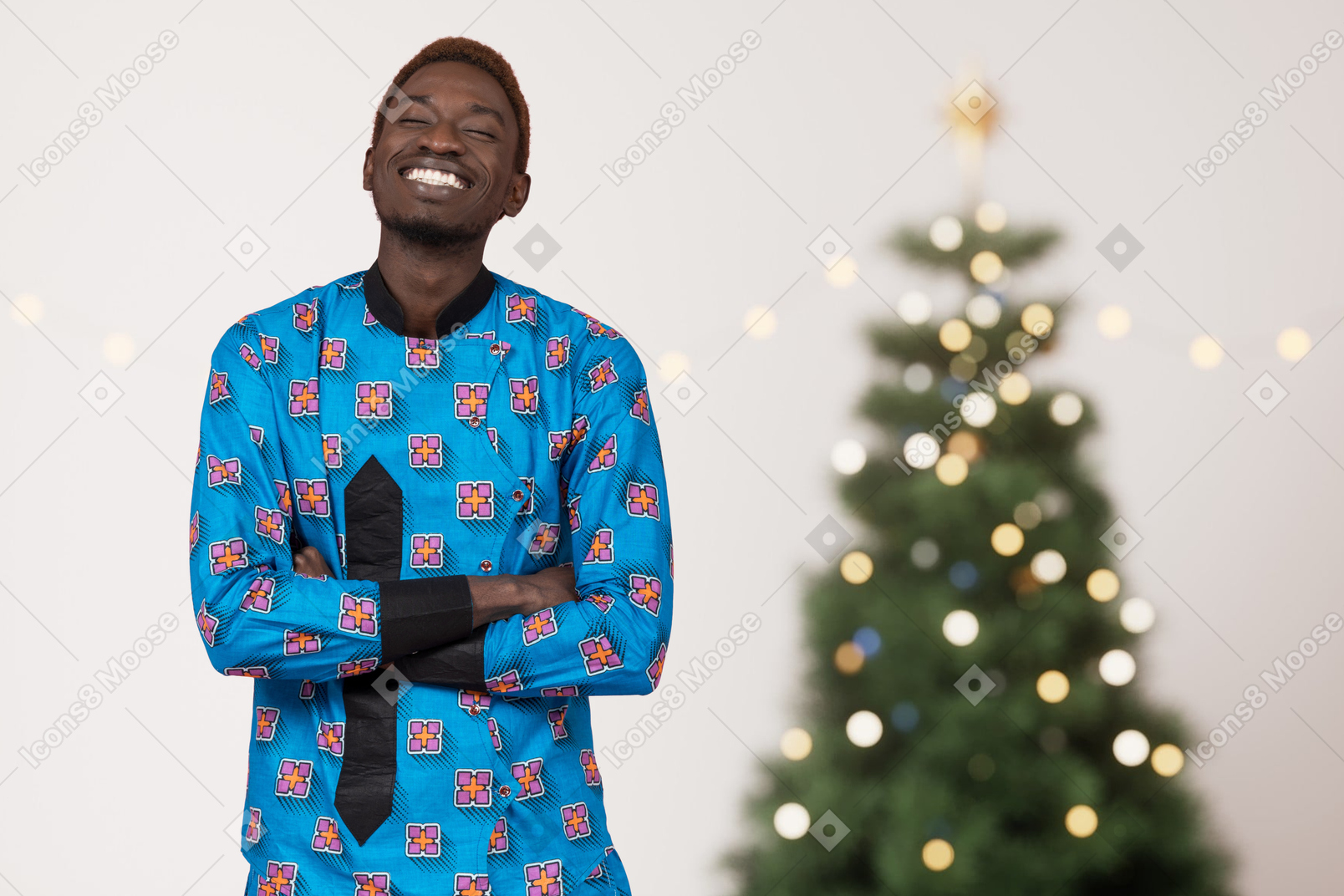 Young man happy about christmas coming