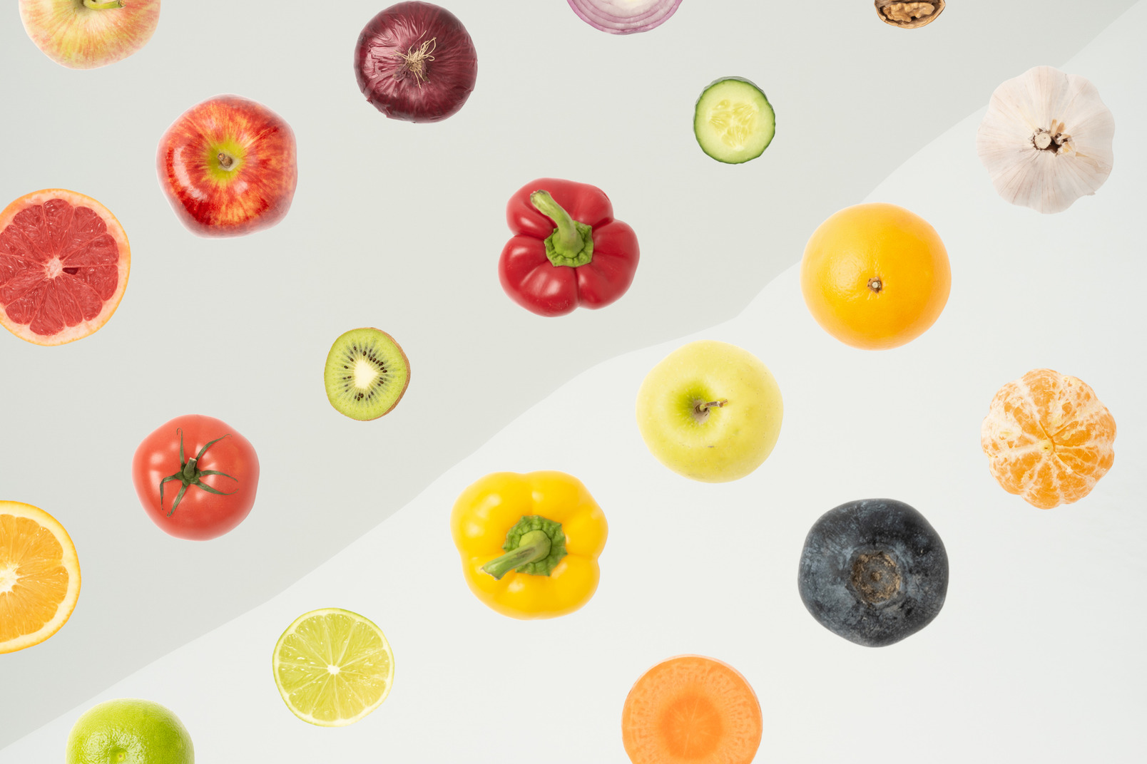 A vector illustration of fresh fruits