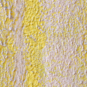 Concrete wall painted yellow and white