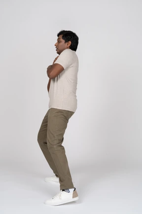 Man in casual clothes standing