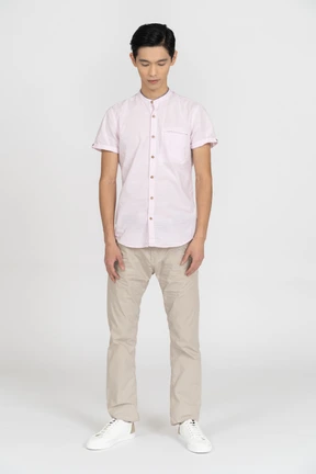 Man in casual clothes standing