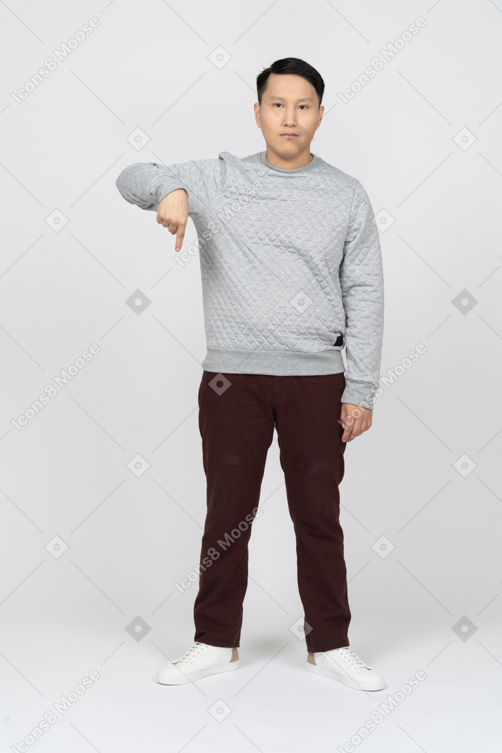 Man in casual clothes standing