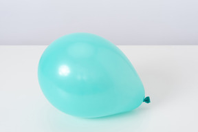 Blue balloon on a white background