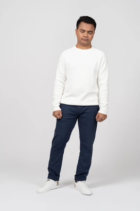 Man in casual clothes standing