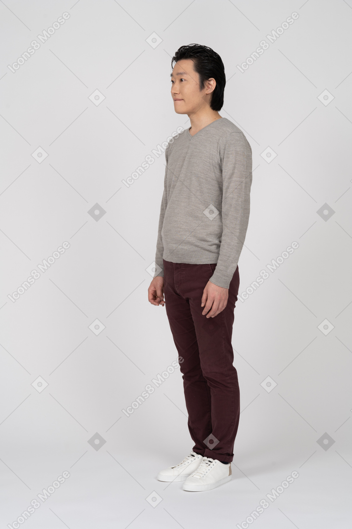 Man in casual clothes standing