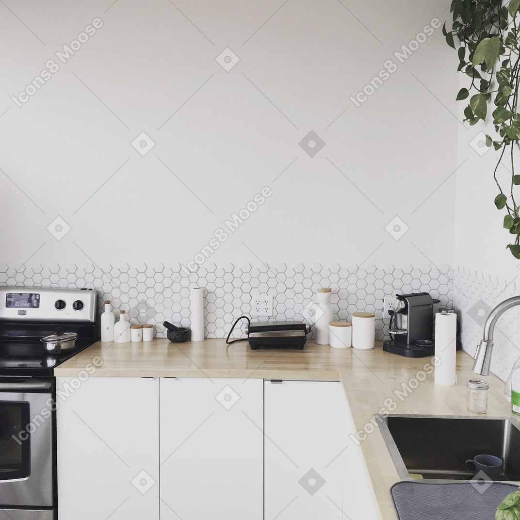 Home kitchen background