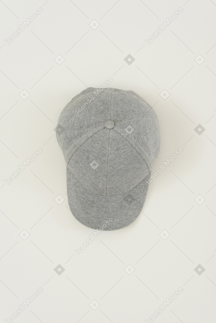 회색 야구 모자