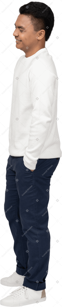 Man in casual clothes standing