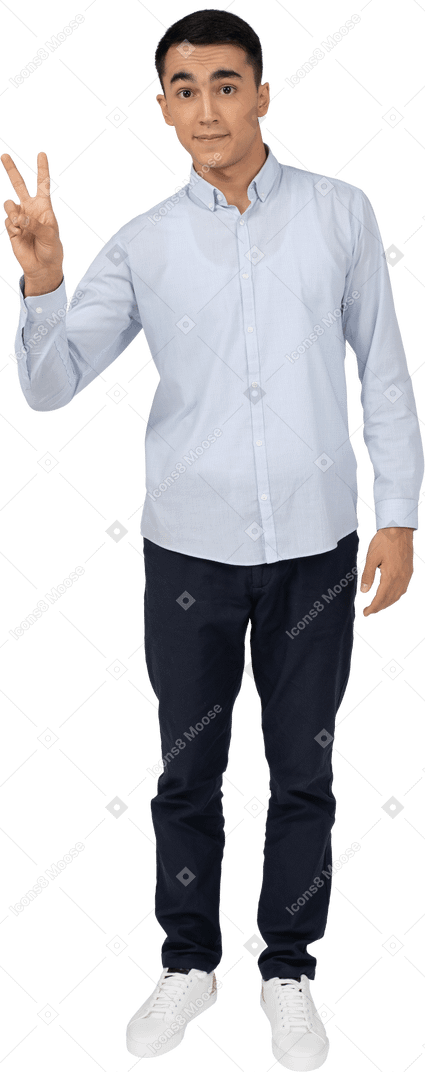 Man in casual clothes standing