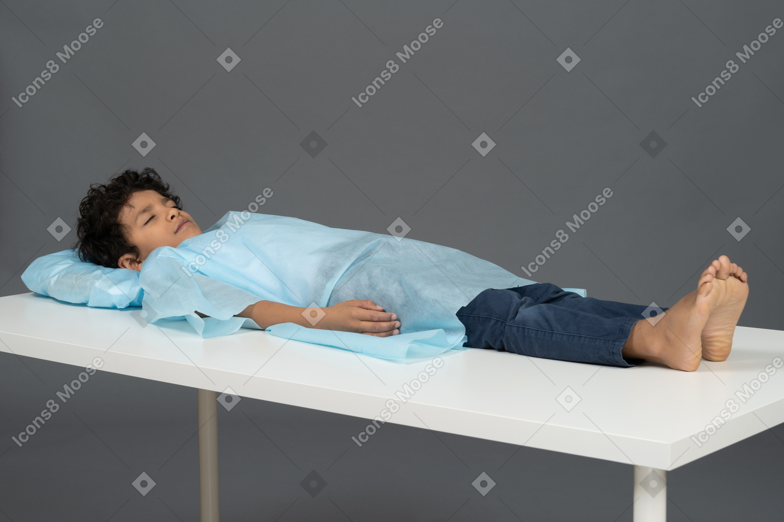 Child on the table