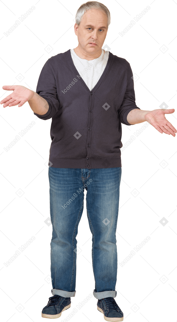 Man in casual clothes standing