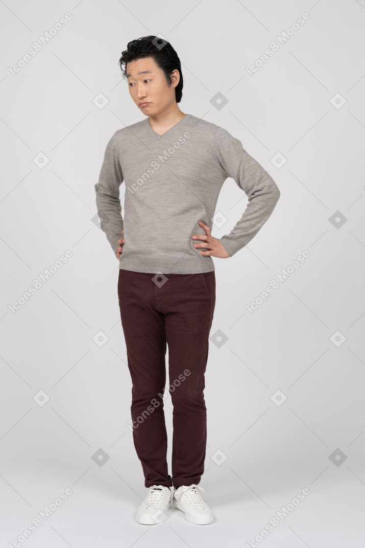 Man in casual clothes standing