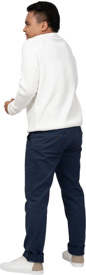 Man in casual clothes standing